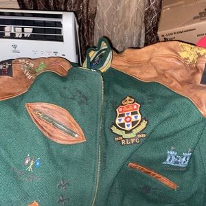 Polo  Ralph Lauren Varsity Leather Jacket